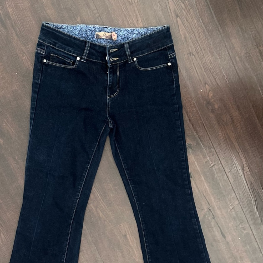 PAIGE Blue Flare Leg Jeans